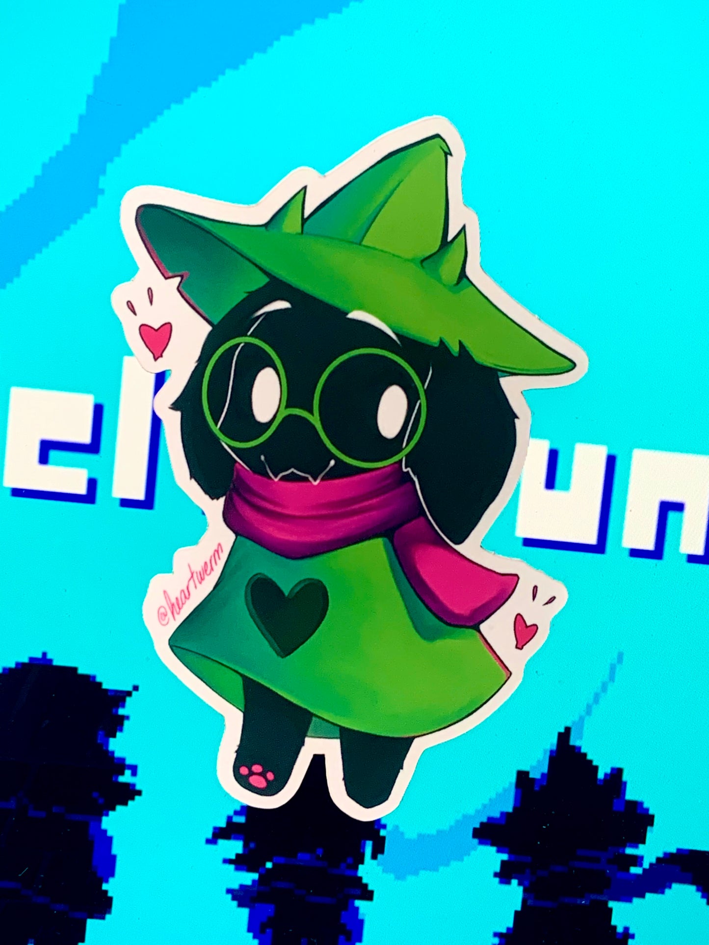 Deltarune Ralsei Animal Crossing Style Matte Sticker