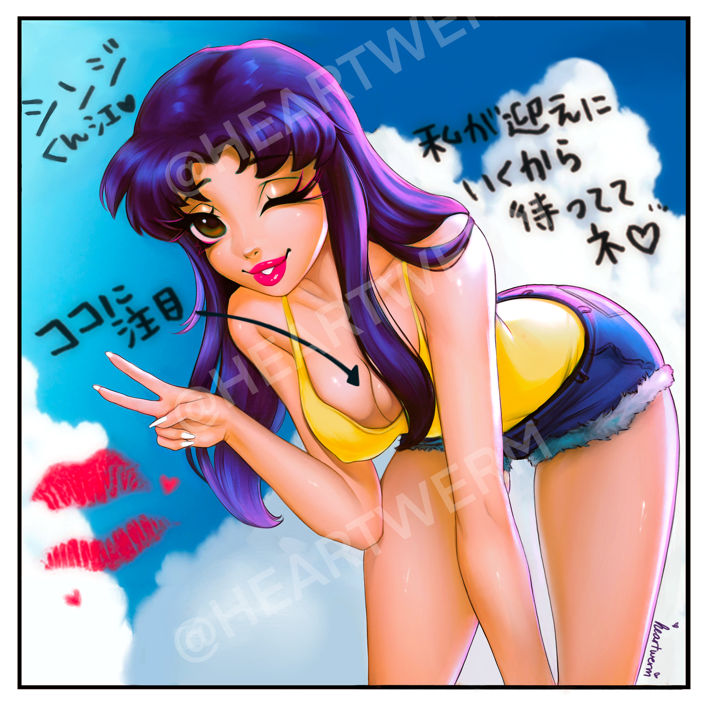 Misato Katsuragi (Neon Genesis Evangelion) Mini Print