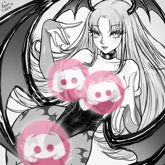 Morrigan Manga Mini Print
