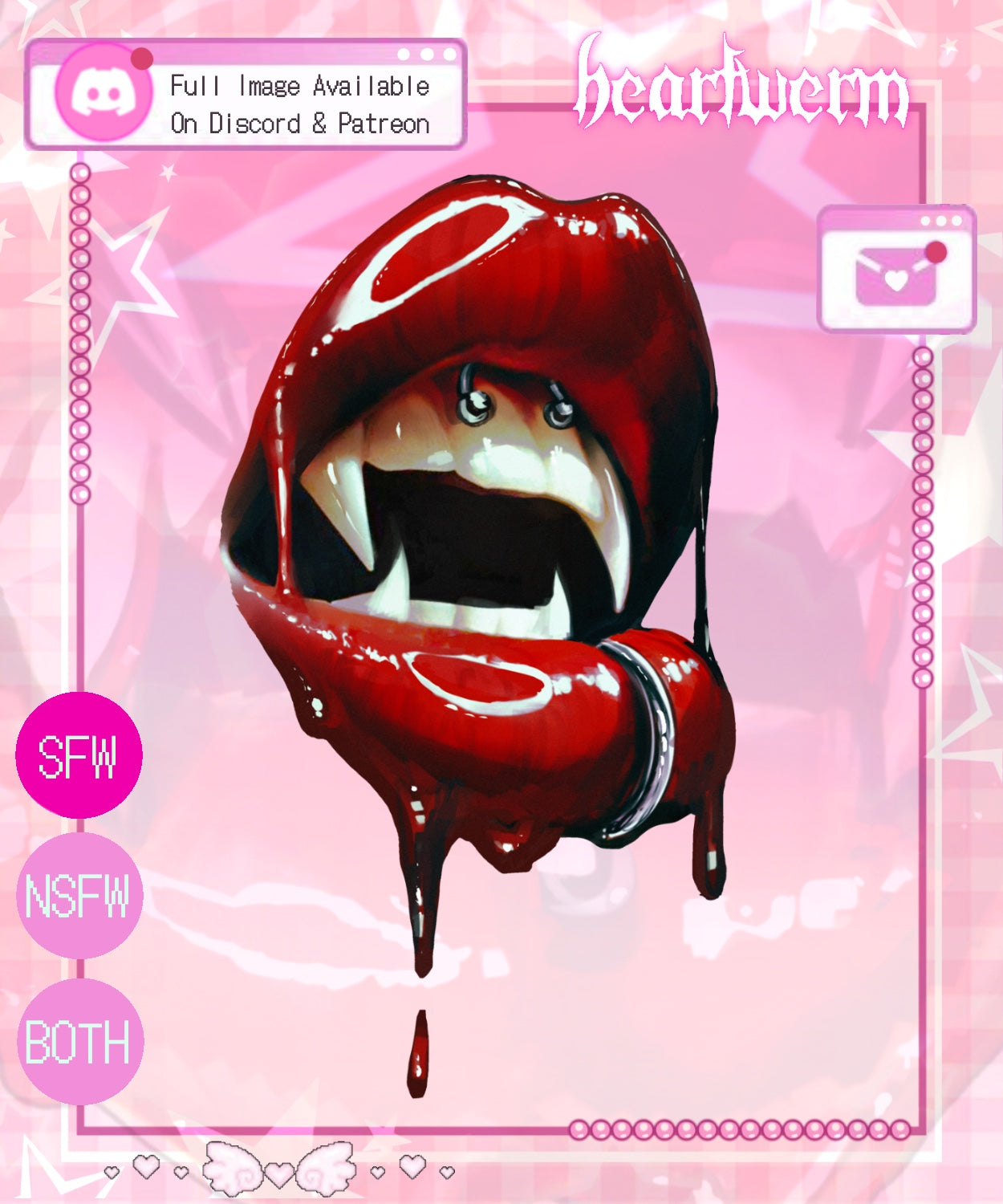 Vampy Fangs Decals