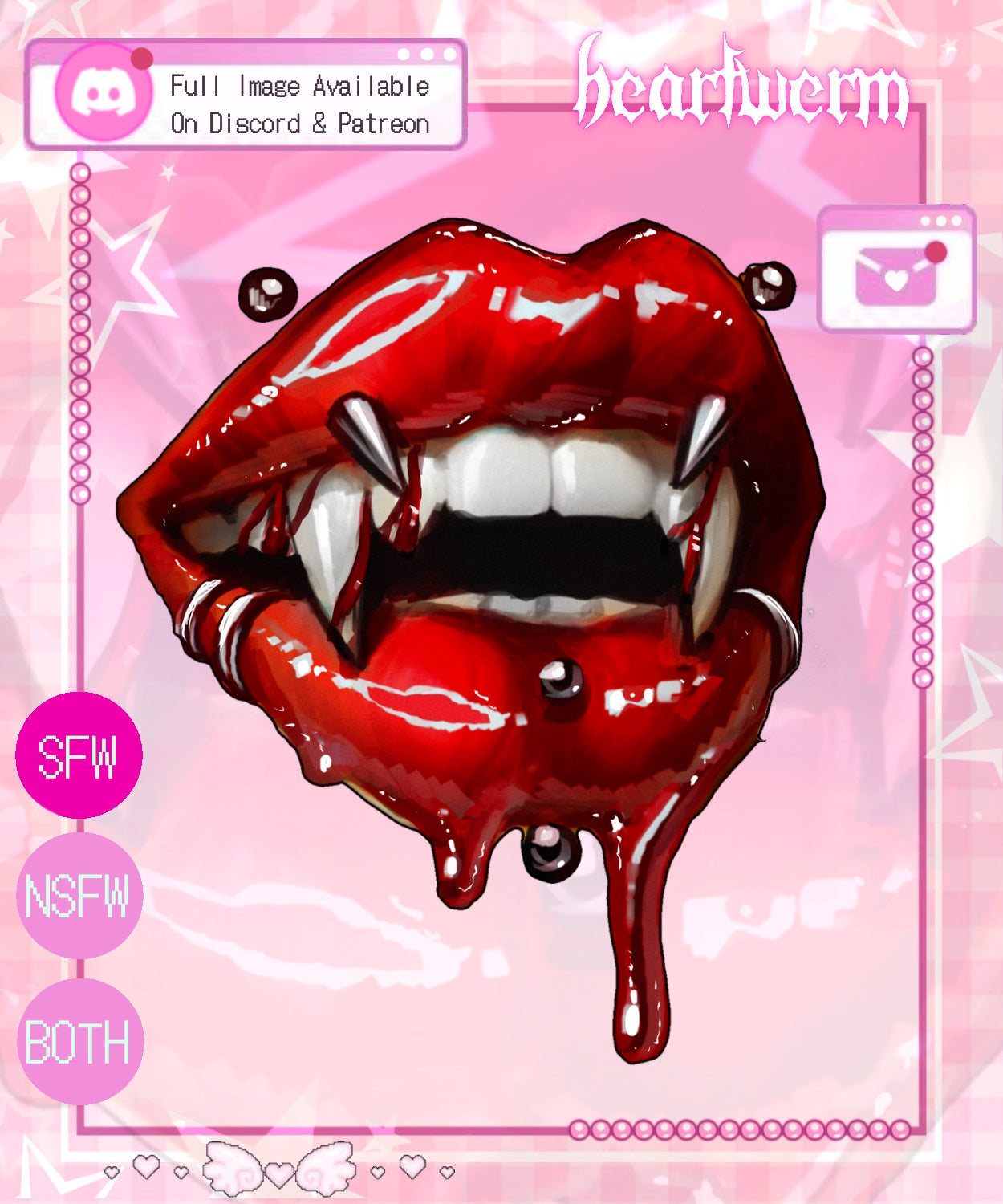 Vampy Fangs Decals