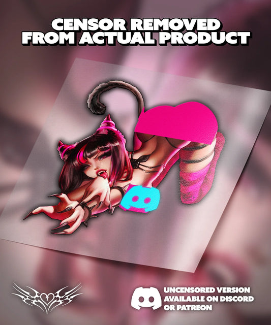 Pink Cat Scratch Decals