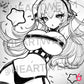Manga Style Sketch Cards